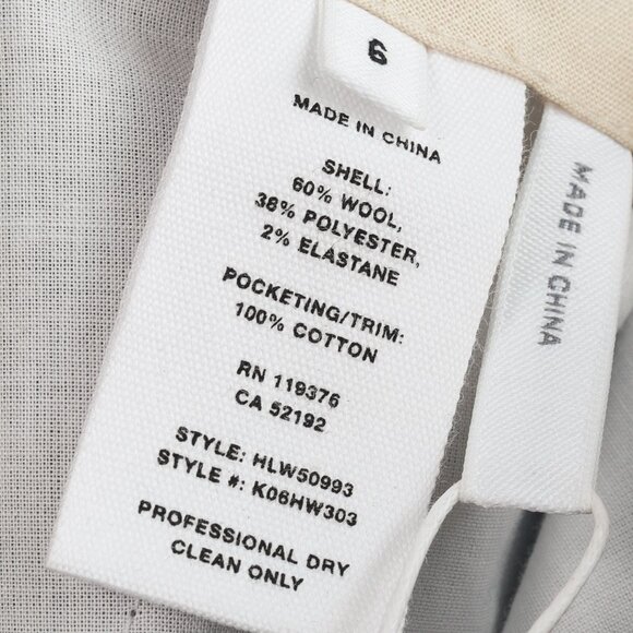 Helmut Lang AW/20 Light Grey Melange Tela Suiting Trouser Skirt - Picture 13 of 15